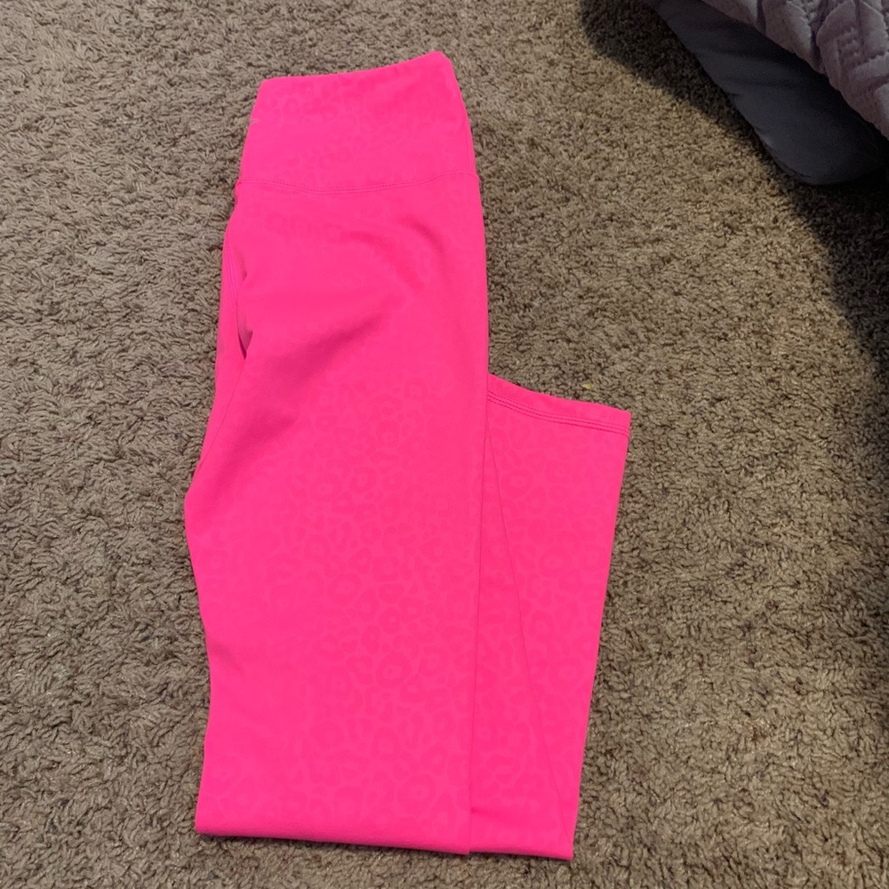 Zyia Light and Tight Leggings - hot pink leopard